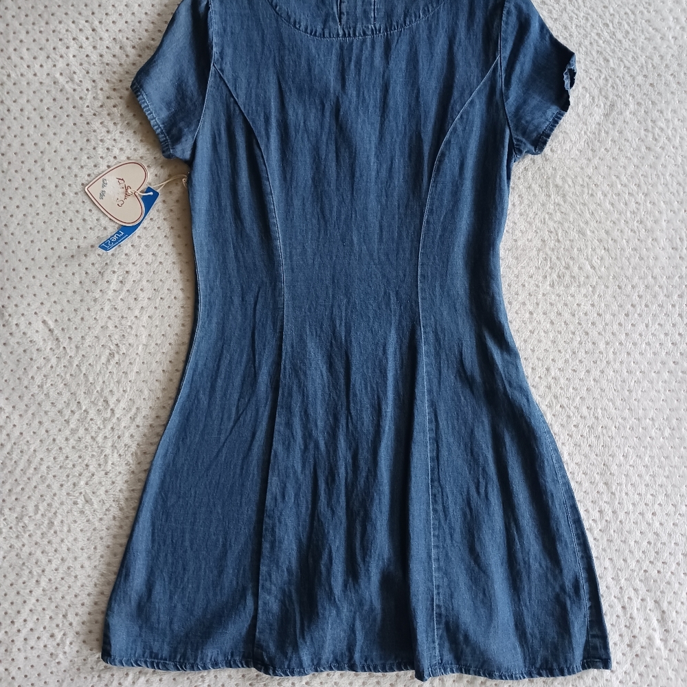 VTG Very cute button up Jean dress from Sadie Robertson collection Rue 21 - Picture 6 of 14